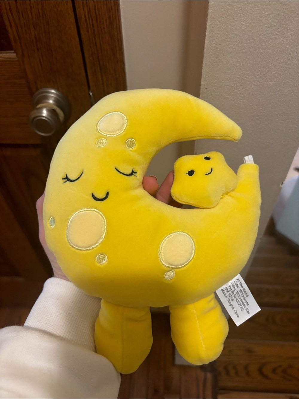 Yellow Crescent Moon Plush